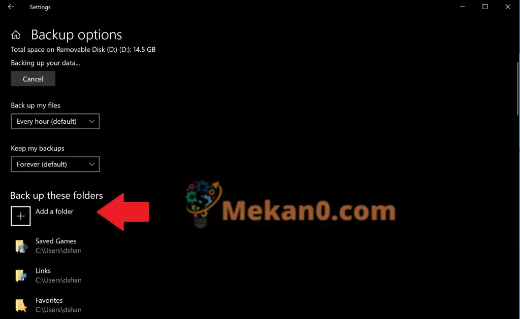 كيفية استخدام File History لعمل نسخة احتياطية آمنة على ويندوز 10 7