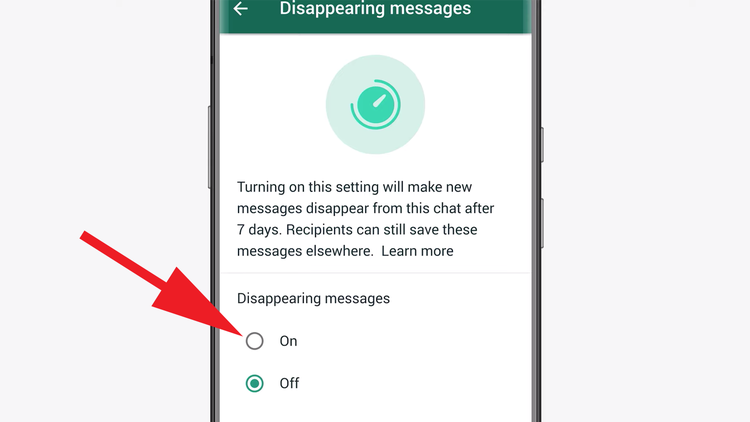 كيفية استخدام ميزة الرسائل المختفية في WhatsApp 5
