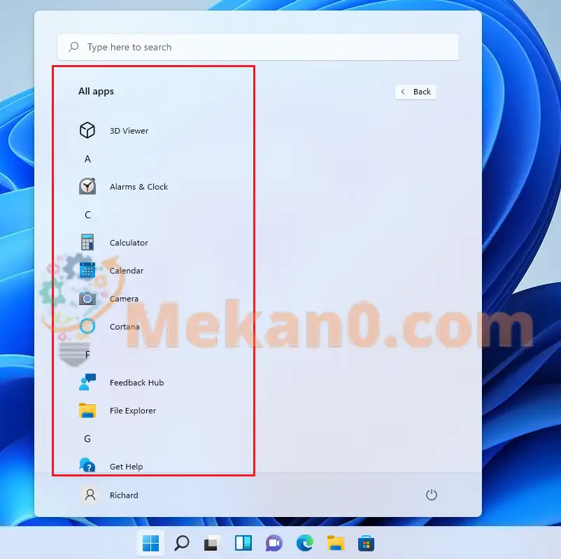 كيفية تثبيت التطبيقات على شريط المهام ويندوز 11 4 كيفية تثبيت التطبيقات على شريط المهام ويندوز 11 4