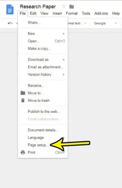 كيفية تغيير لون الصفحة في مستندات جوجل 3
