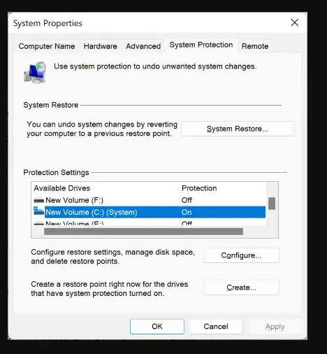 كيفية تمكين وإنشاء نقطة استعادة في Windows 11؟ 8