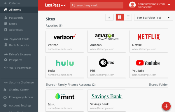 LastPass parol menejeri