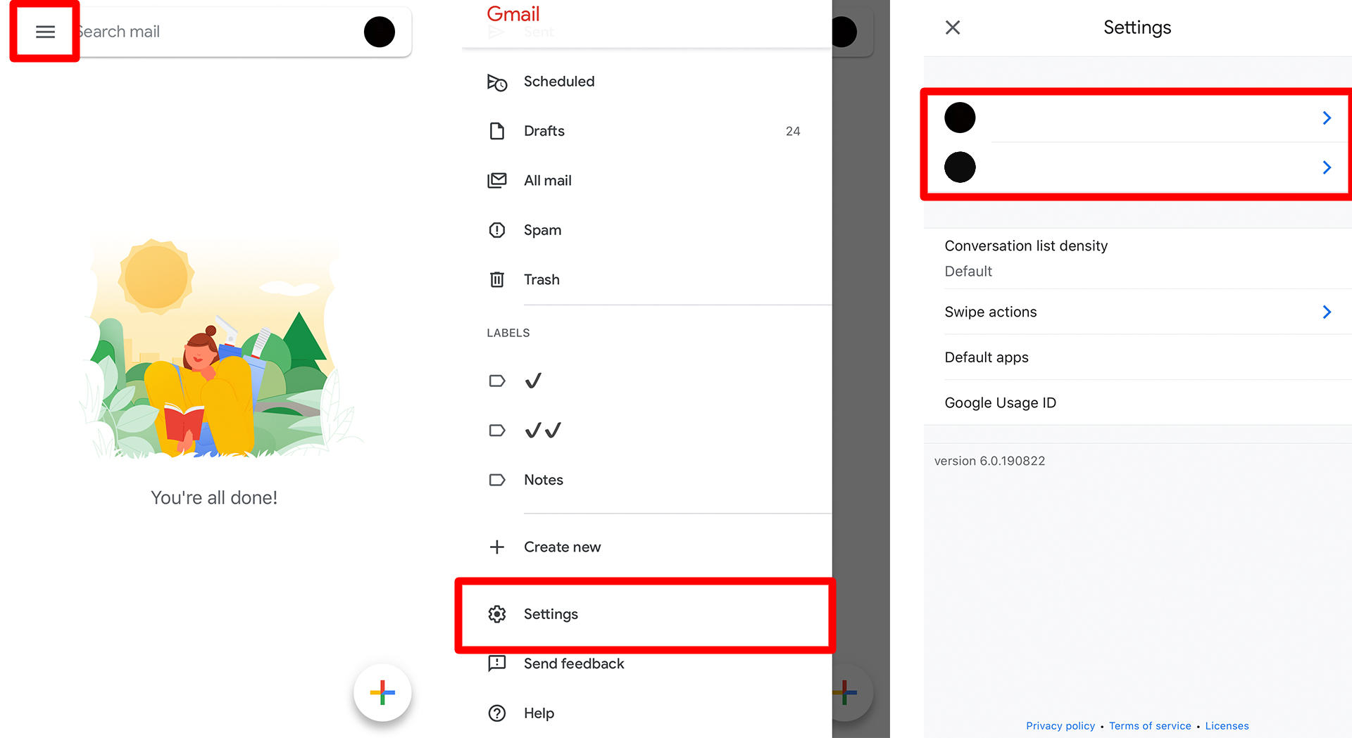 كيفية إضافة توقيع إلى Gmail على الايفون والاندرويد 2