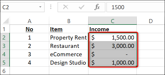 كيفية استخدام تنسيق رقم المحاسبة في Microsoft Excel 15