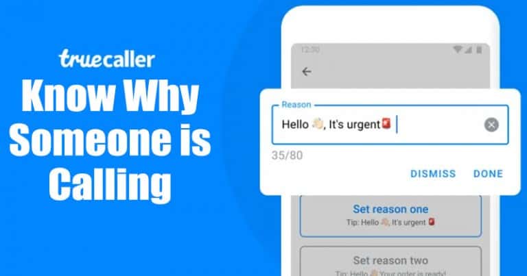 كيفية تمكين واستخدام ميزة سبب الاتصال على TrueCaller 1
