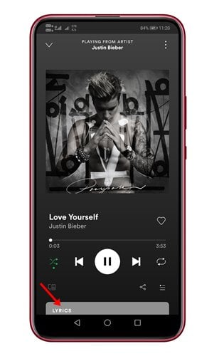 Spotify 3에서 노래 가사를 보는 방법