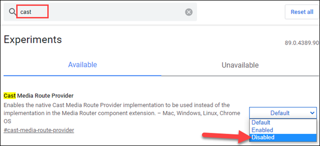 كيفية تعطيل وإزالة Chromecast في جوجل كروم 5