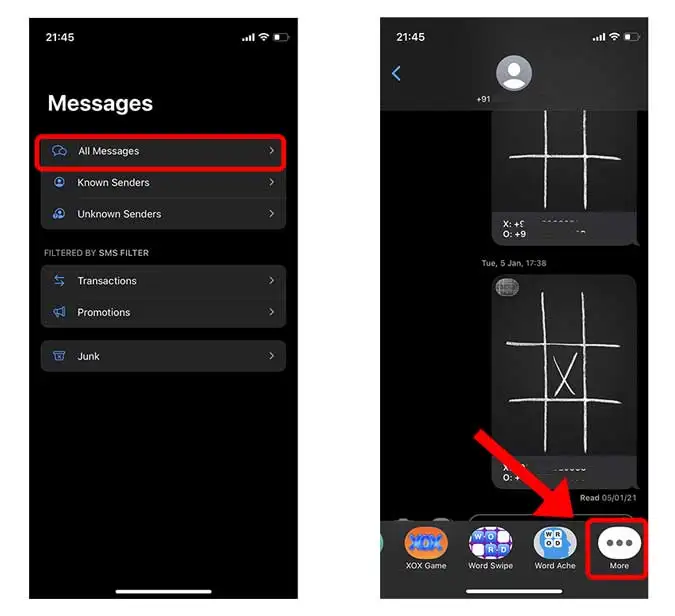 كيفية حذف تطبيقات iMessage على iPhone 3