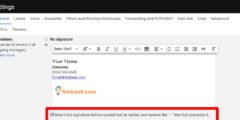 كيفية إضافة توقيع في Gmail