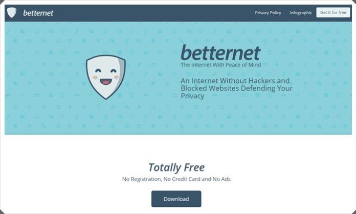 VPN مجاني غير محدود - betternet