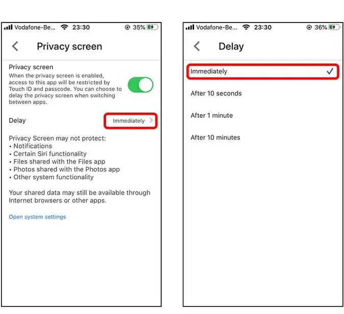 كيفية تمكين Touch ID و Face ID على Google Drive لنظام iOS 5