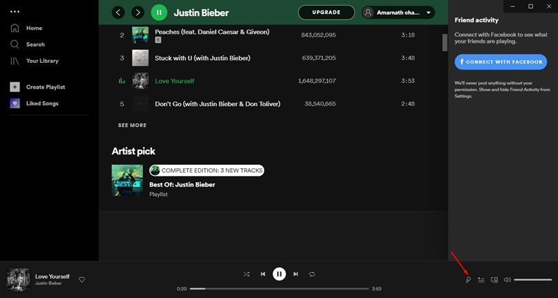Spotify 7에서 노래 가사를 보는 방법