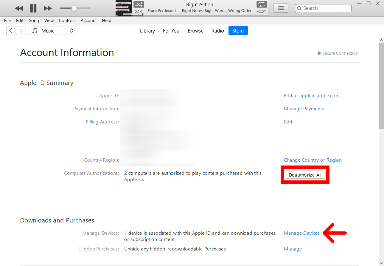 كيفية تفويض وإلغاء ترخيص جهاز كمبيوتر على iTunes أو Apple Music 15
