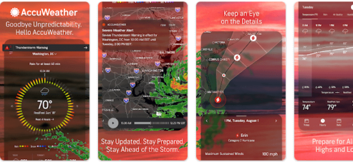 صورة من تطبيق AccuWeather