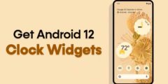 كيفية الحصول على Android 12 Clock Widgets 2