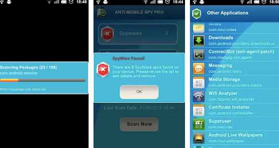 Anti Spy Mobile ឥតគិតថ្លៃ