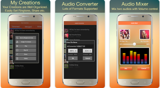 صورة من تطبيق Audio MP3 Cutter