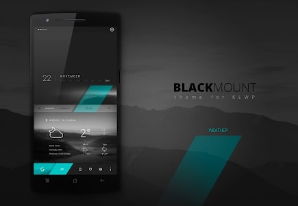 Chủ đề Black Mountain KLWP