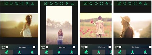 Blur photo background editor