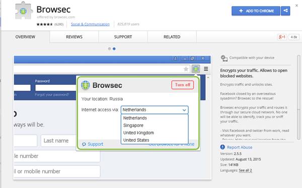 كيفية اخفاء عنوان IP تمامًا في ويندوز واندرويد وايفون 17 Browsec