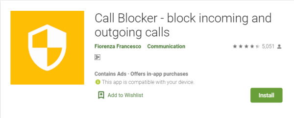 Call Blocker - Imblokka sejħiet deħlin u ħerġin