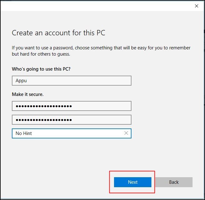 قم بإنشاء حساب ضيف في Windows 10