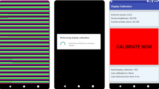 صورة من تطبيق Display Calibration