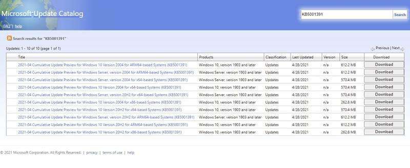 تحميل تحديث Windows 10 KB5001391 (20H2) (تفاصيل كاملة) 4