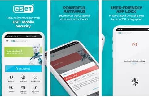 ESET Mobile Sécherheet an Antivirus