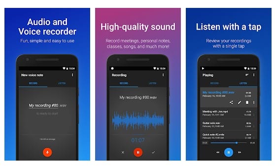 أفضل 10 تطبيقات مجانية لتسجيل الصوت للاندرويد - 2022 1