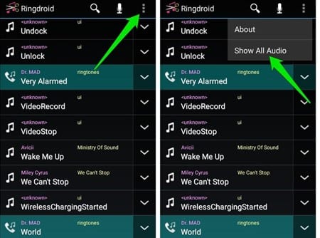 كيفية تحرير أو إنشاء نغمات مخصصة في اندرويد باستخدام Ringdroid 4 قم بتحرير أو إنشاء نغمات مخصصة في Android باستخدام Ringdroid