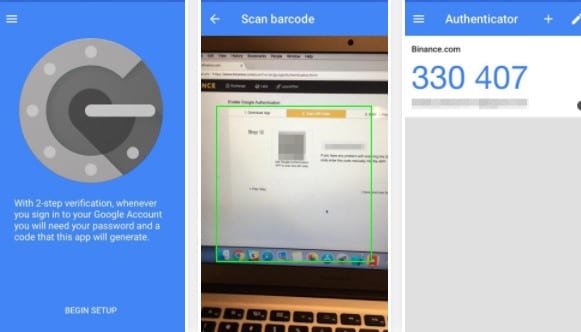 تمكين Google Authenticator لعمليات السحب