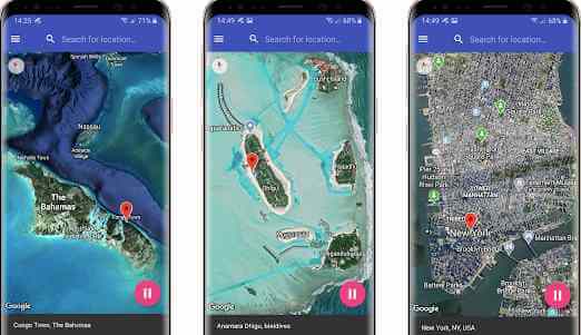 موقع GPS احترافي مزيف