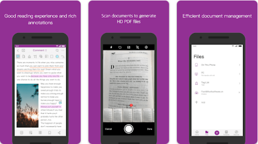 صورة من تطبيق Foxit PDF