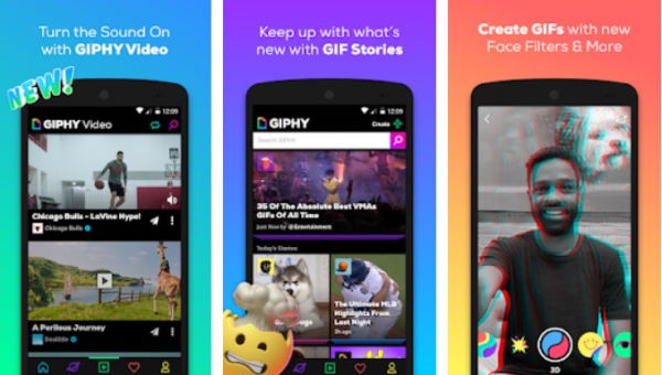 Giphy: GIF & Sticker Keyboard & Moetsi