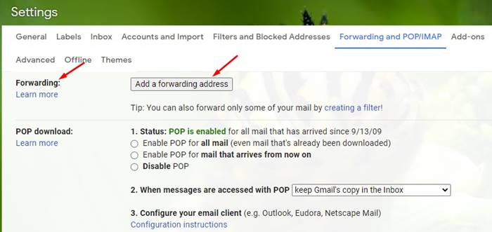 كيفية إعادة توجيه رسائل البريد الإلكتروني من حساب Gmail إلى آخر 4