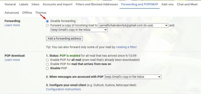 كيفية إعادة توجيه رسائل البريد الإلكتروني من حساب Gmail إلى آخر 8