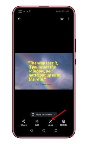 Cómo copiar y pegar texto de una foto a su teléfono