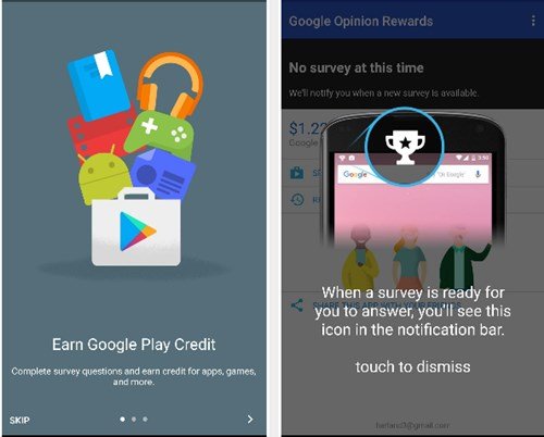قروض Google Play مع Google Opinion Rewards