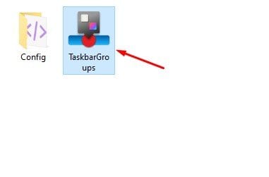 انقر نقرًا مزدوجًا فوق ملف "Taskbar Groups.exe"
