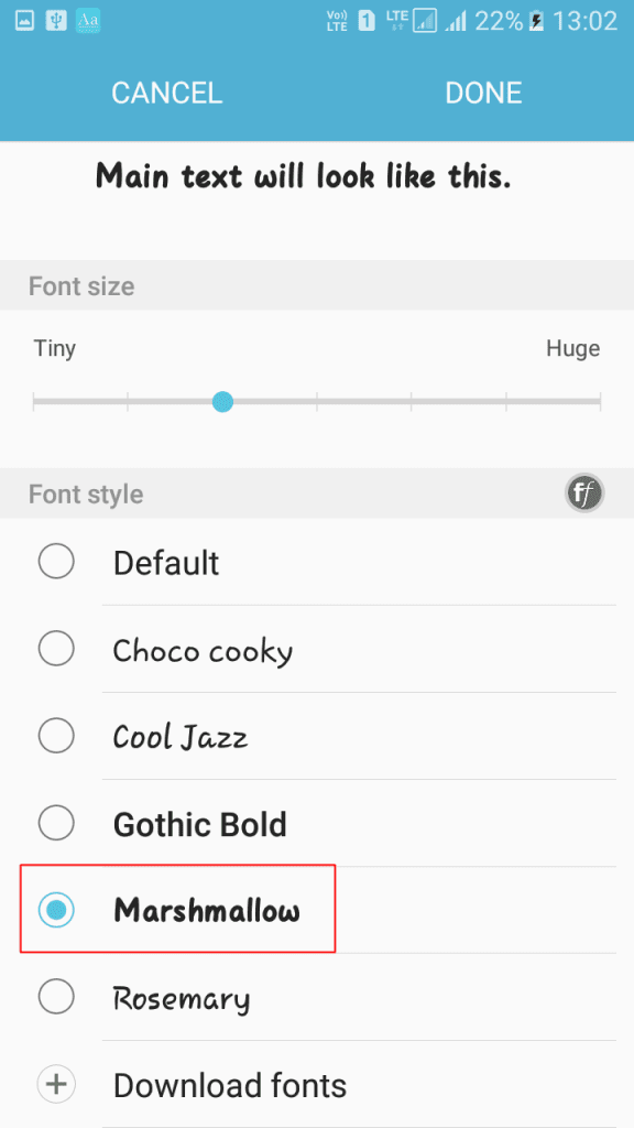 باستخدام HiFont