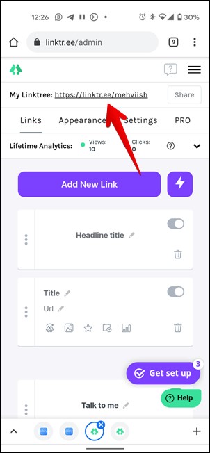 Linktree Preview Profile