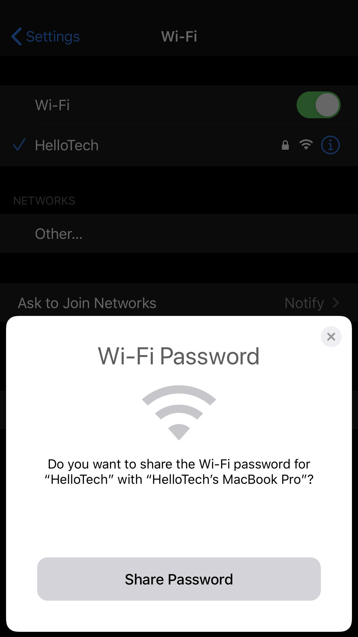 كيفية مشاركة WiFi من جهاز iPhone الخاص بك