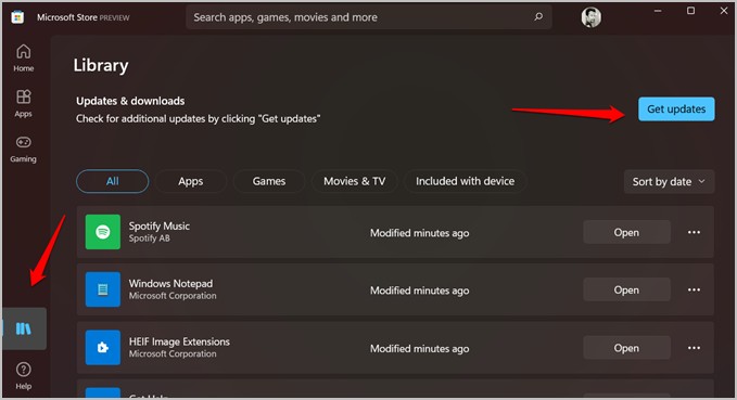 كيفية تثبيت Amazon Appstore على ويندوز 11 - الدليل الكامل 7 تحديث متجر مايكروسوفت في ويندوز 11