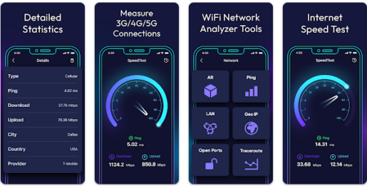 صورة من تطبيق Internet Speed Test Original