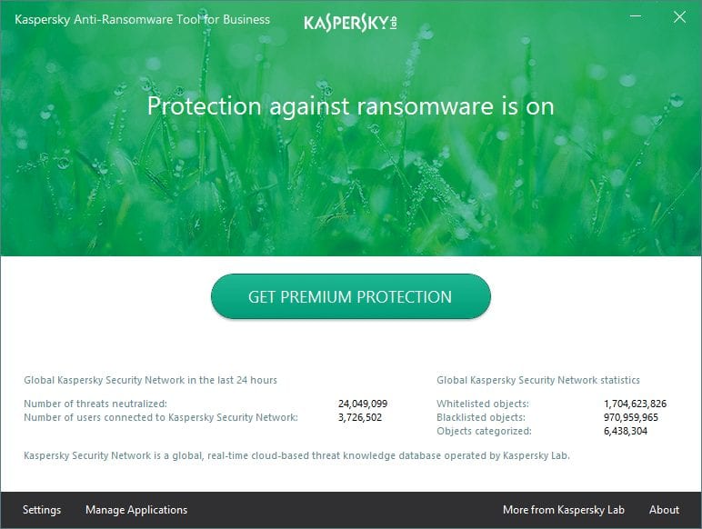 أداة Kaspersky Anti-ransomware