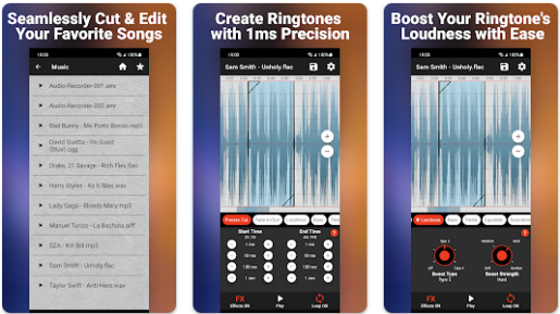 صورة من تطبيق MP3 Cut Ringtone Creator