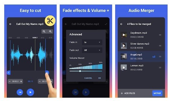 صورة من تطبيق MP3 Cutter