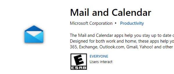 برنامج تقويم رقمي شائع تقدمه Microsoft البريد والتقويم