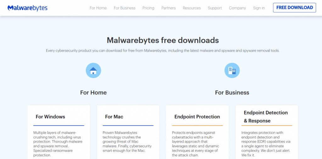 فحص الملفات التي تم تنزيلها باستخدام Malwarebytes
